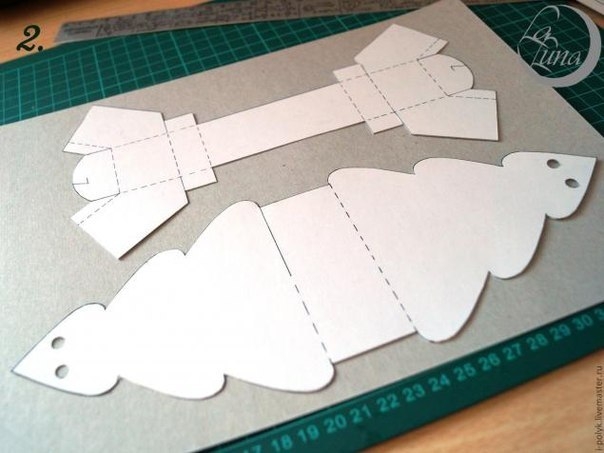 Коробочка для подарка Новогодняя ёлочка.