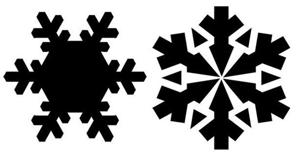 Новогодние трафареты для украшения окон