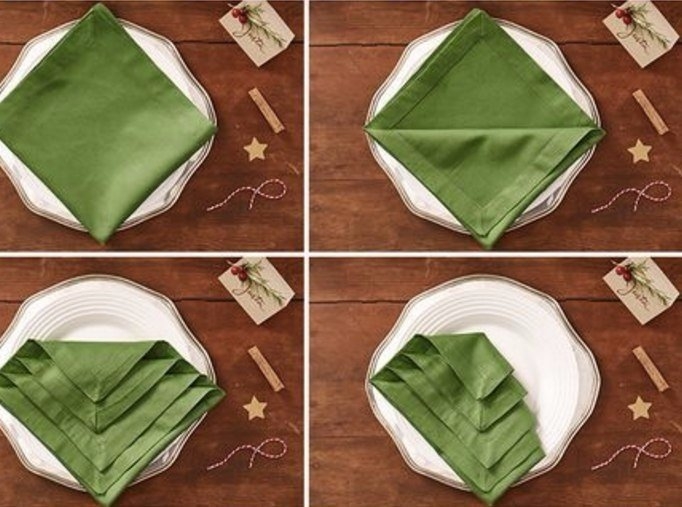 Как красиво сложить салфетку