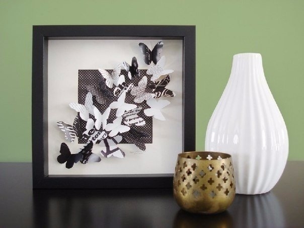 Панно из бабочек.
