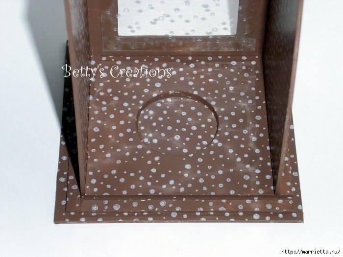 Новогодние фонарики своими руками из картона. MK