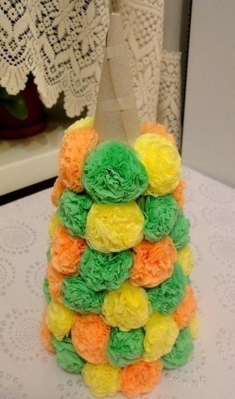 Быстрый способ создать декоративную елочку