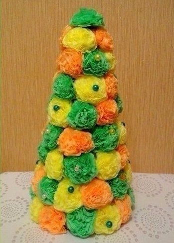 Быстрый способ создать декоративную елочку