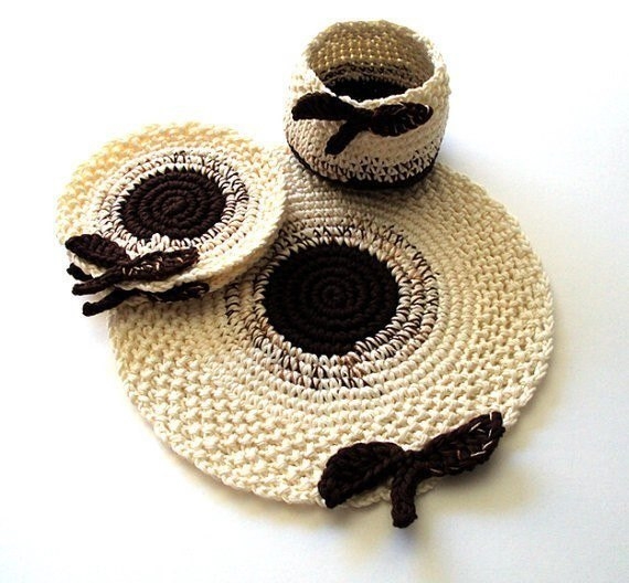 Подстаканники крючком, яркие идеи Подстаканники крючком, яркие идеи