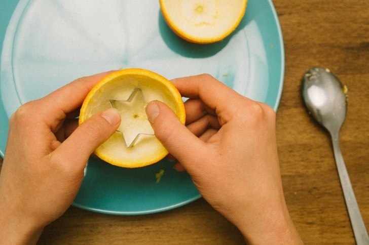 Новогодний подсвечник из апельсина