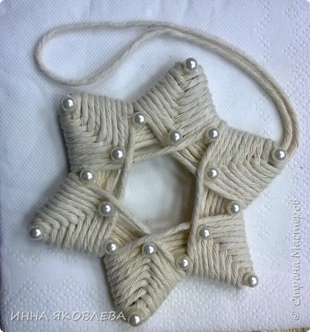 Звездочки снежинки. Мастер-класс.