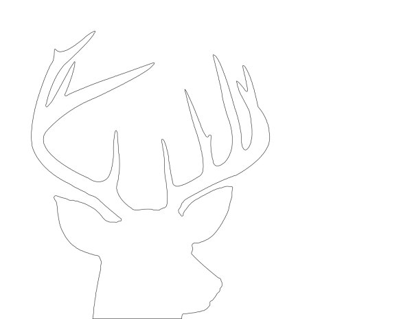 Трафареты оленей