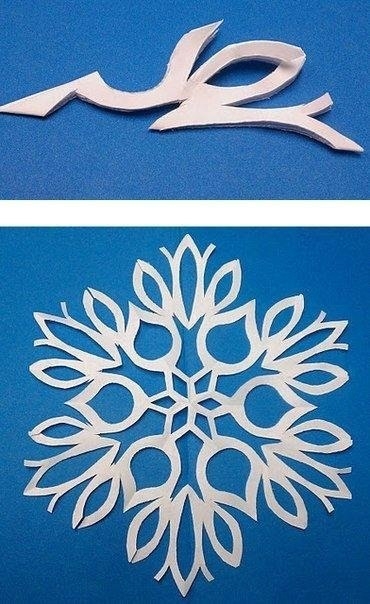 Вырезаем снежинки
