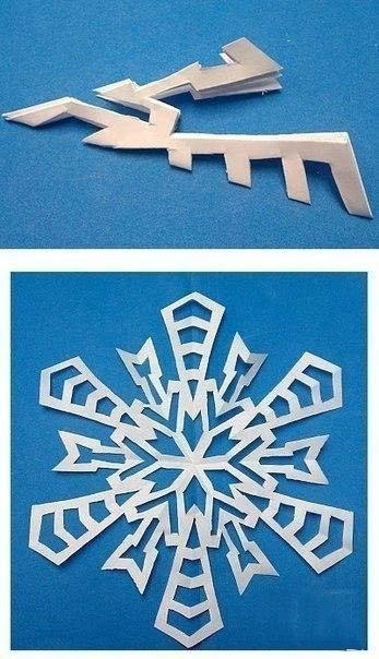 Вырезаем снежинки