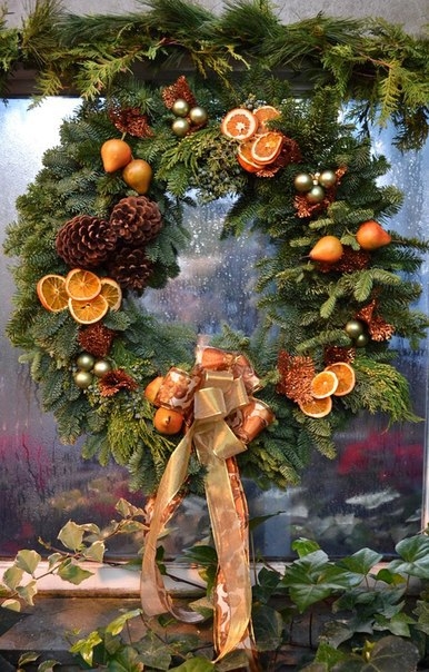 Цитрусовые веночки для декора