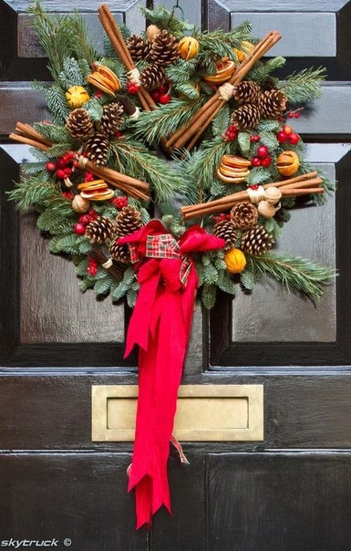 Цитрусовые веночки для декора