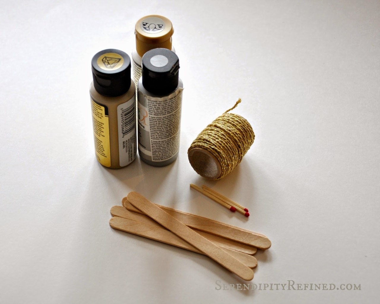 Саночки из палочек для мороженого