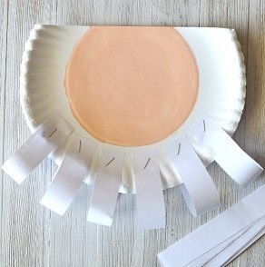 Дед Мороз из одноразовой тарелки