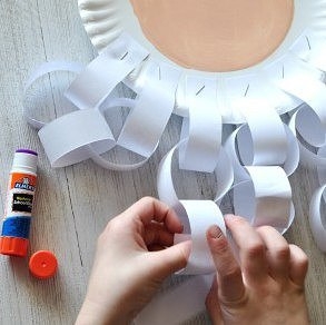 Дед Мороз из одноразовой тарелки