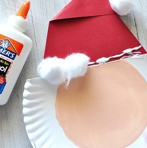 Дед Мороз из одноразовой тарелки