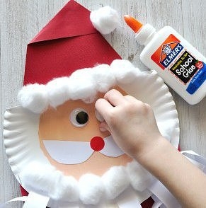 Дед Мороз из одноразовой тарелки