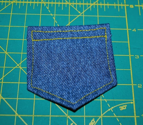 Джинсовая подушечка