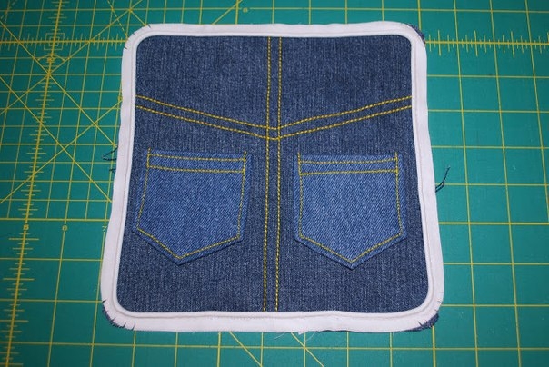 Джинсовая подушечка
