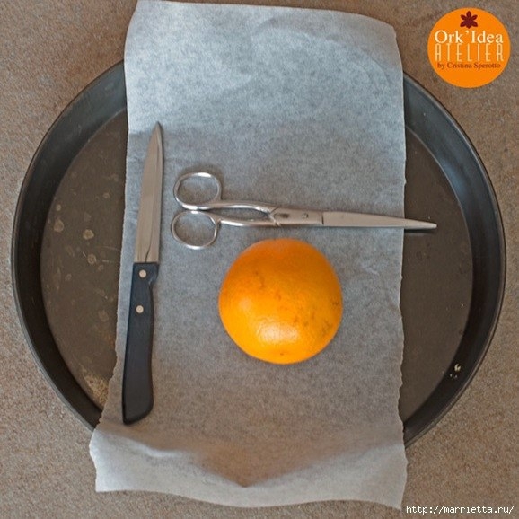 Розочки из апельсиновых и мандариновых корок