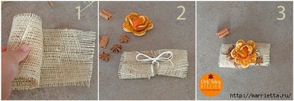 Розочки из апельсиновых и мандариновых корок