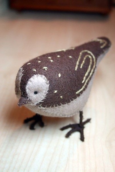 Милые воробушки для декора