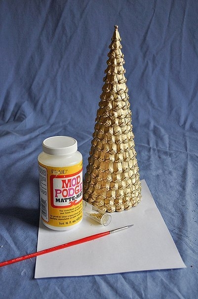 Делаем новогоднюю мини-елочку