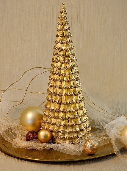 Делаем новогоднюю мини-елочку