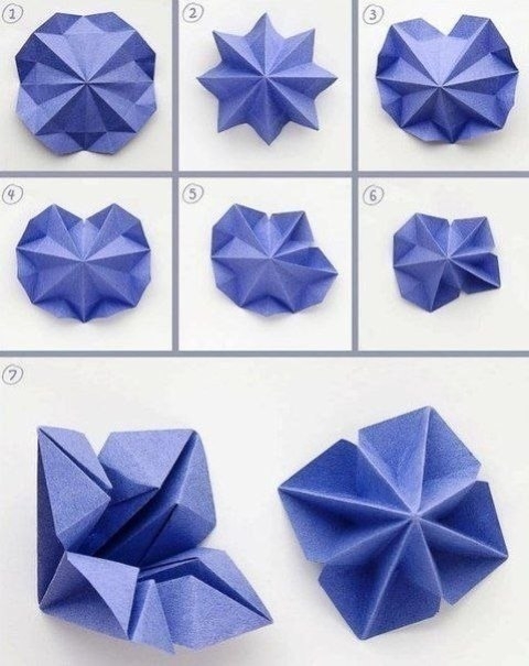 Новогодняя елка оригами.