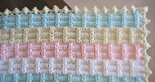 Плед крючком. Схемы