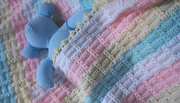 Плед крючком. Схемы