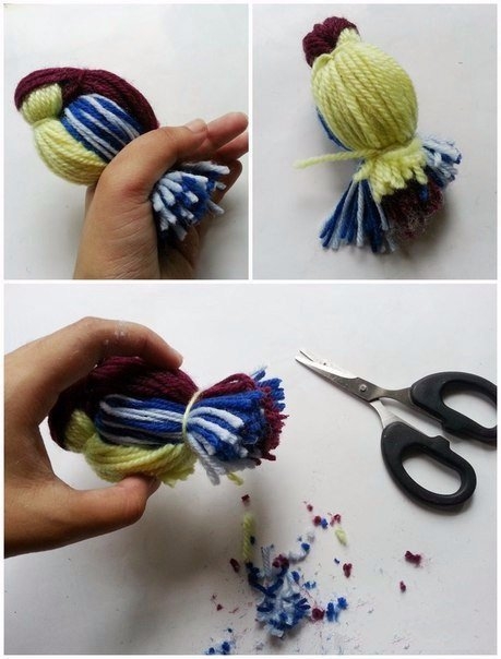 Птичка из пряжи