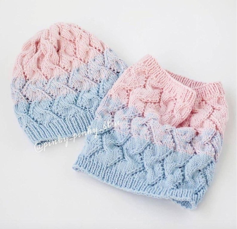 Красивый узор спицами