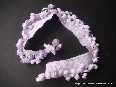 Гиацинт из гофрированной бумаги