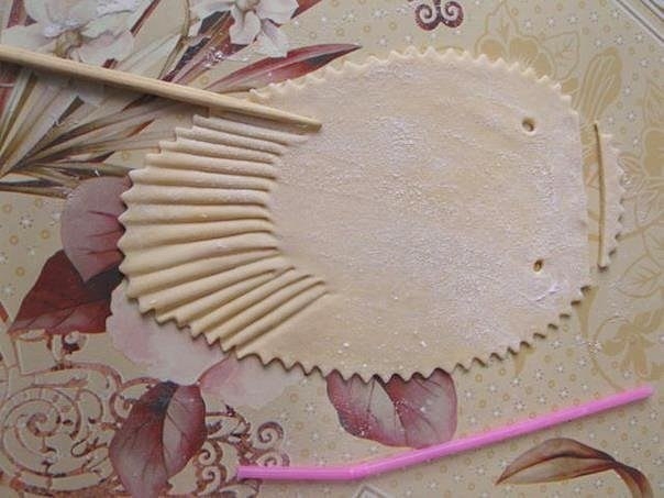 Манты в виде рыбок