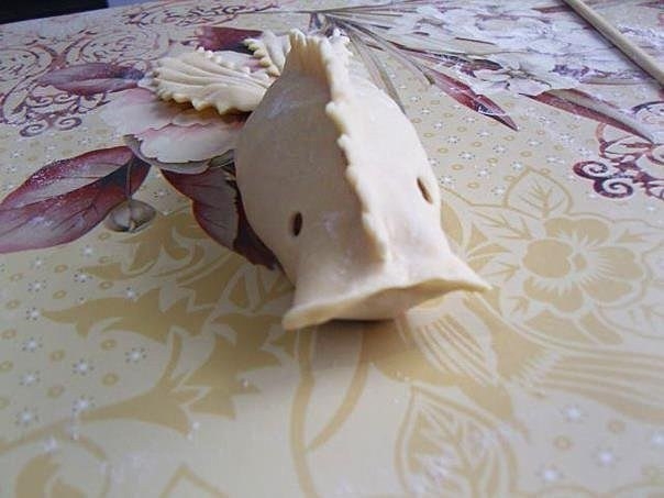 Манты в виде рыбок