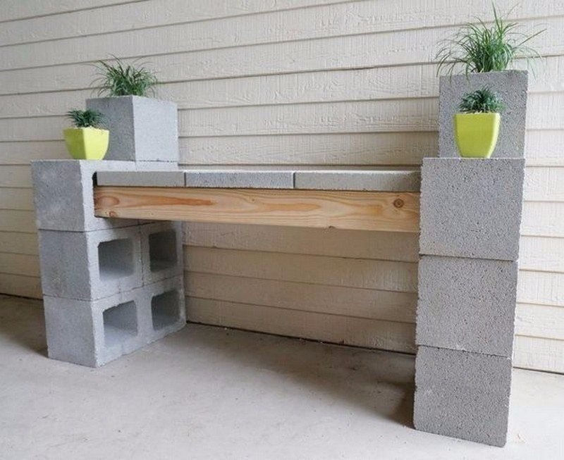 Идеи для дачи из бетонных блоков