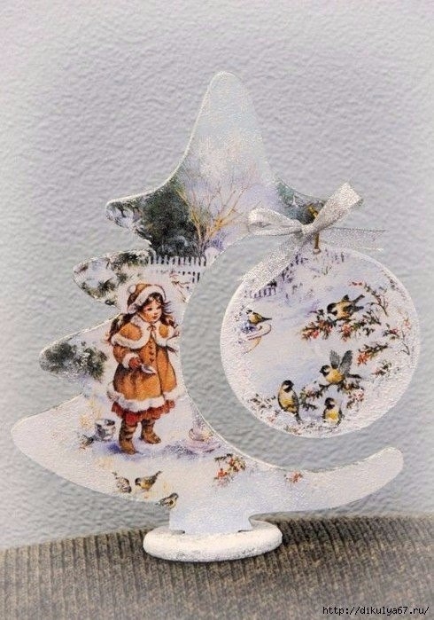 Елочка из фанеры или картона