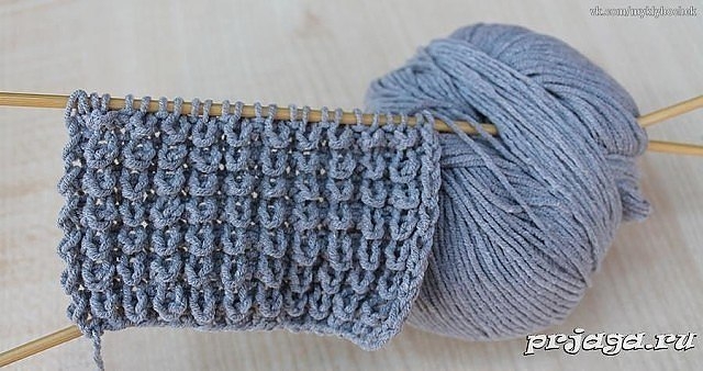 Узор Кукурузка спицами