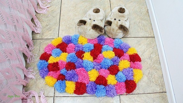 Пушистый коврик своими руками Пушистый коврик своими руками