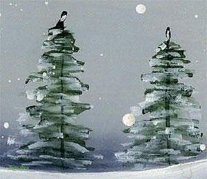 Рисуем с ребенком восхитительные елочки