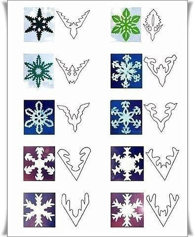 Вырезаем красивые снежинки, к зимним праздникам.