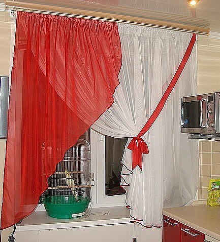 Шьем шторы на кухню