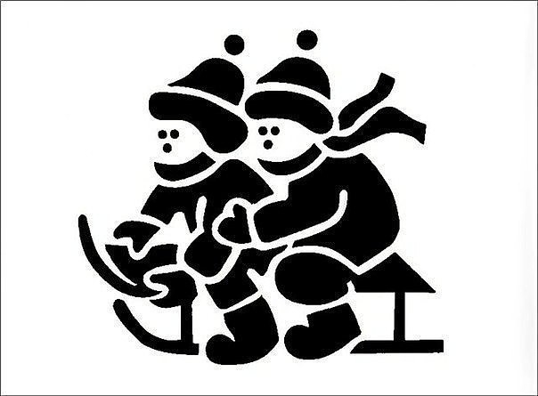 Новогодние трафареты. Новогодние трафареты.