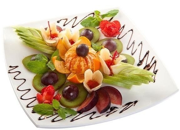 Красивые фруктовые тарелки
