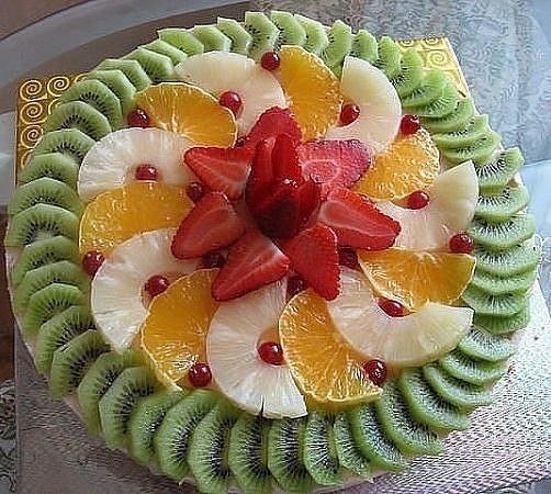 Красивые фруктовые тарелки