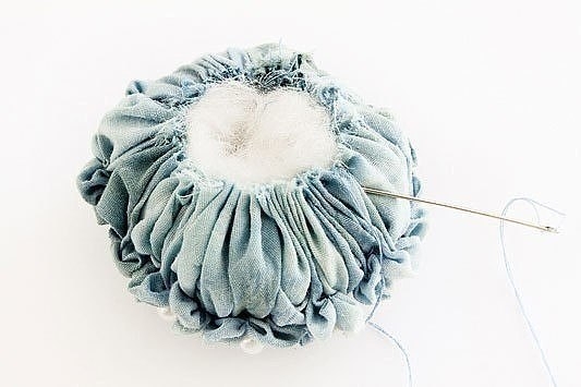 Шьем гортензию из ткани