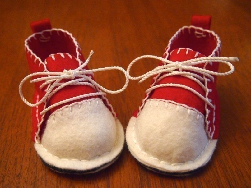 Кеды из фетра. Мастер-класс.