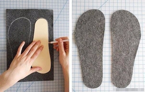 Тёплая домашняя обувь из свитера