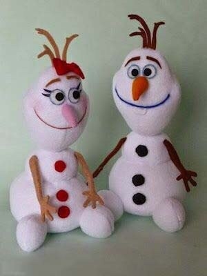 Снеговик Олаф своими руками