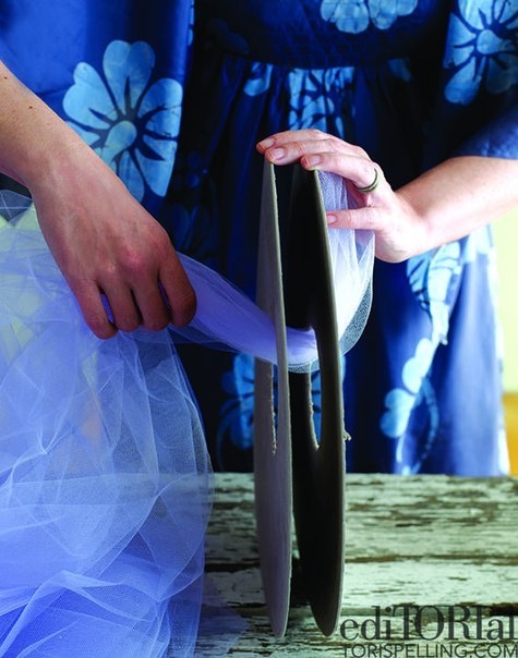 Помпоны из фатина для декора